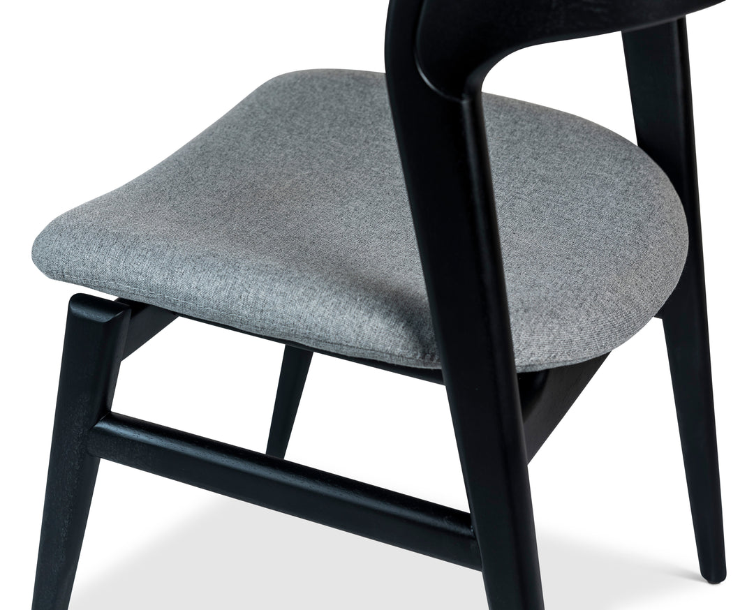 Velma Dining Chair - Esscence Grey,Ebano