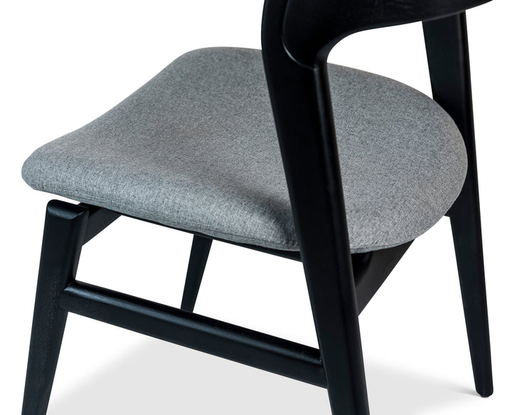 Velma Dining Chair - Esscence Grey,Ebano