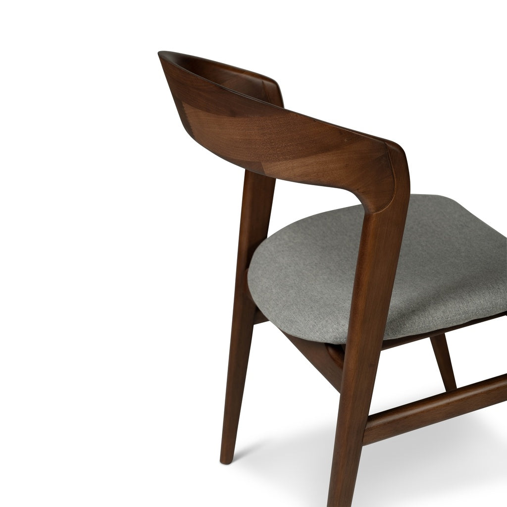 Velma Dining Chair - Essence Grey,Nogal