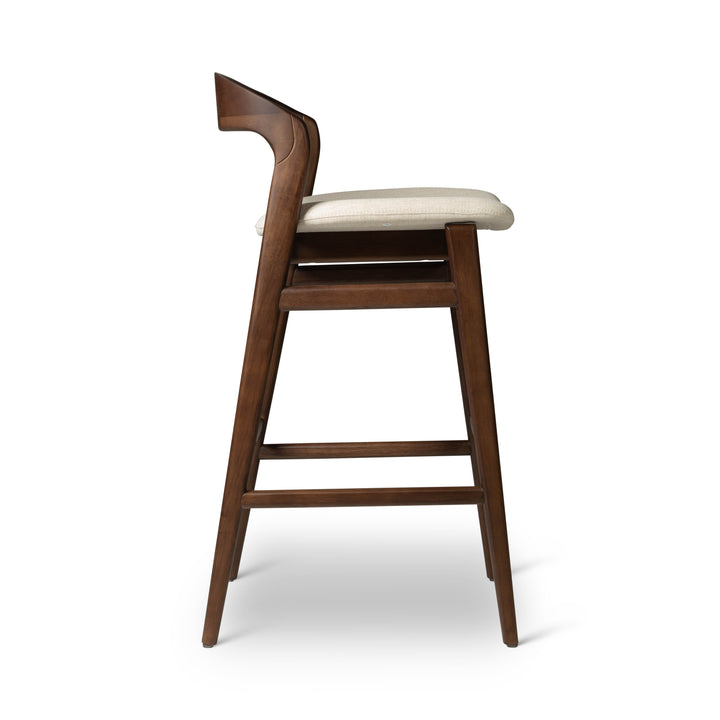 Velma Counter Stool - Medley Ivory,Nogal