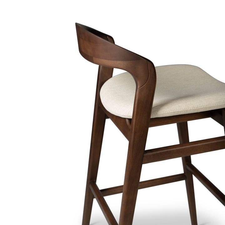Velma Counter Stool - Medley Ivory,Nogal