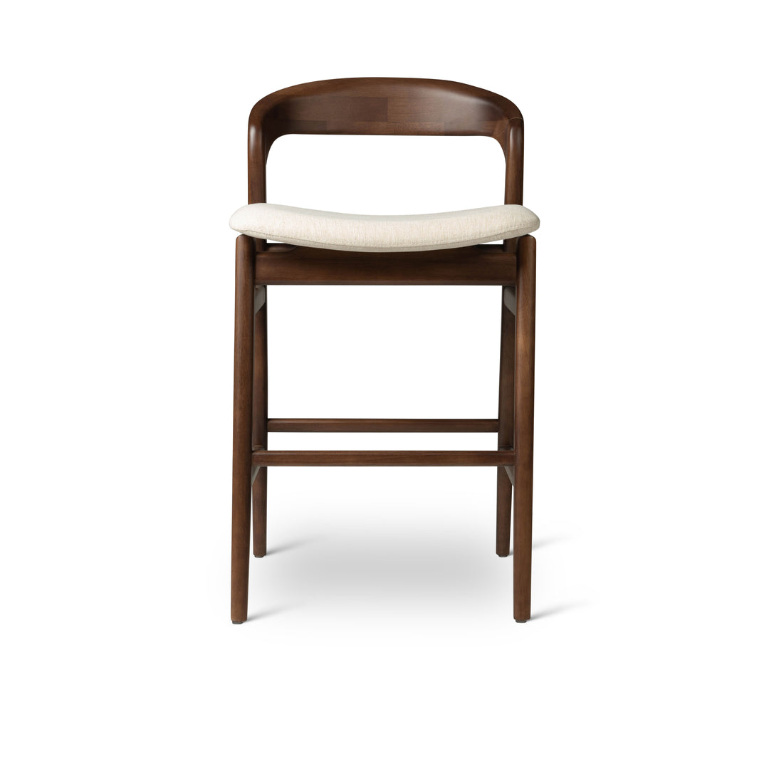 Velma Counter Stool - Medley Ivory,Nogal