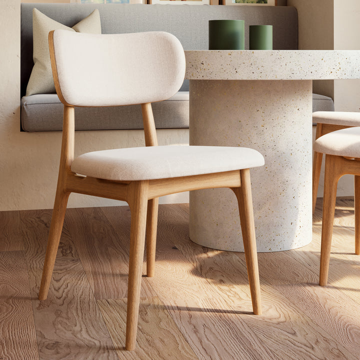 Claudia Dining Chair - Harvest Natural,Damasco