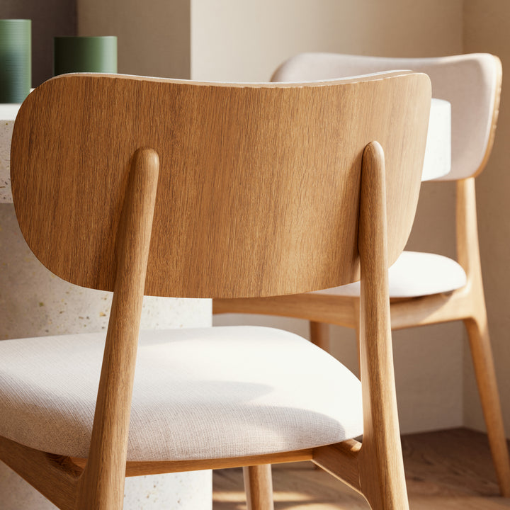 Claudia Dining Chair - Harvest Natural,Damasco