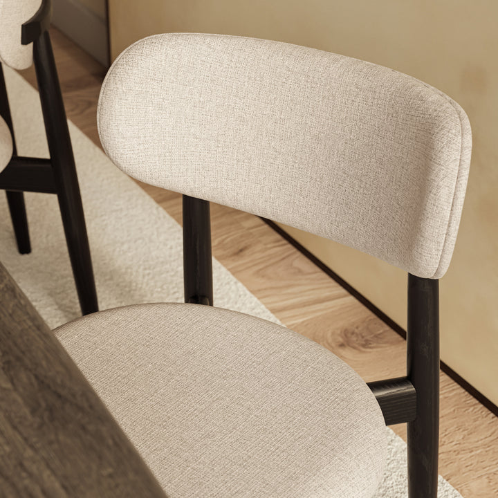Lucia Dining Chair - Harvest Jute,Ebano