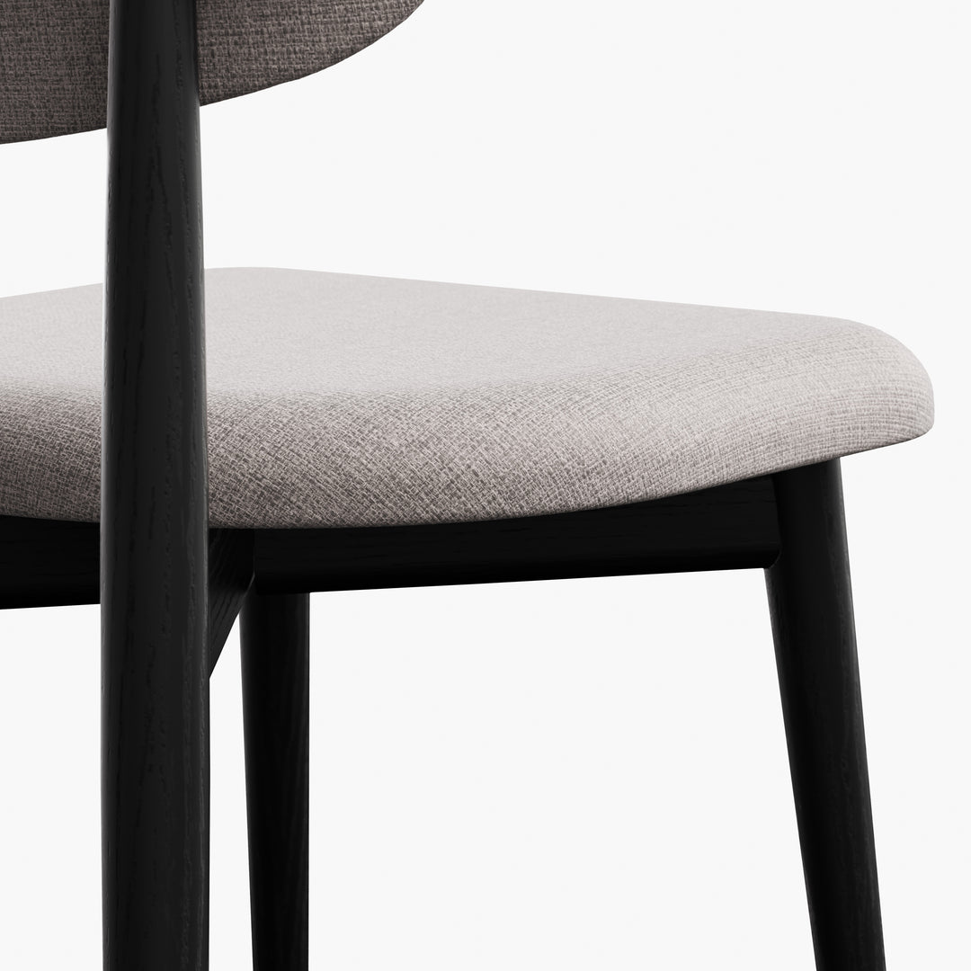 Lucia Dining Chair - Harvest Jute,Ebano