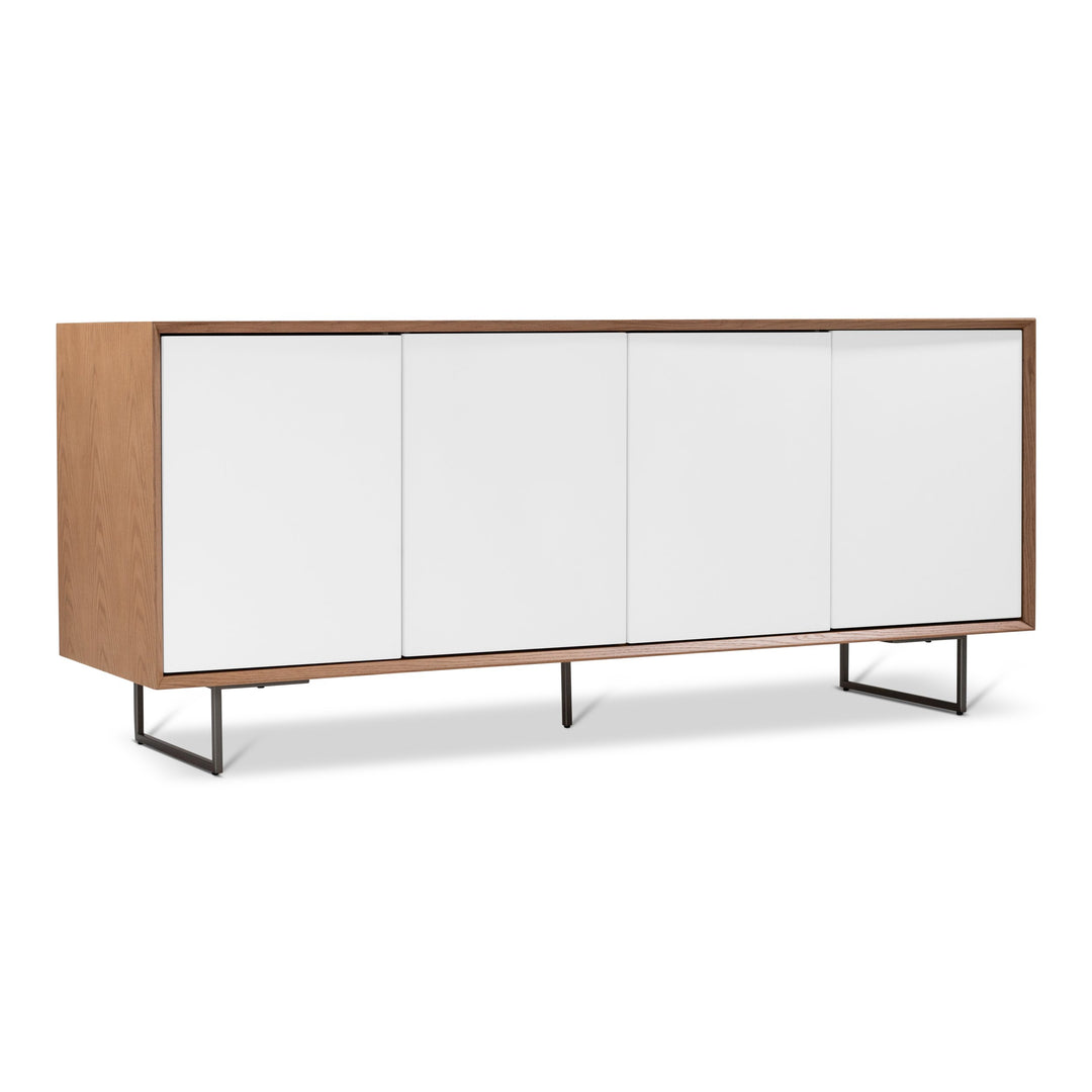 Quadrum Lacquered Buffet - Damasco, Branco