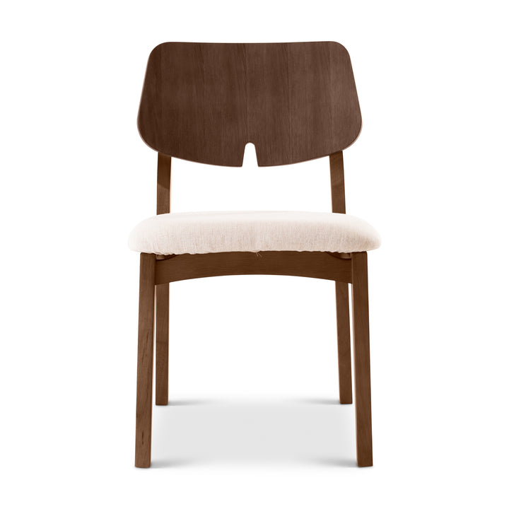 Beth Dining Chair - Medley Ivory,Nogal