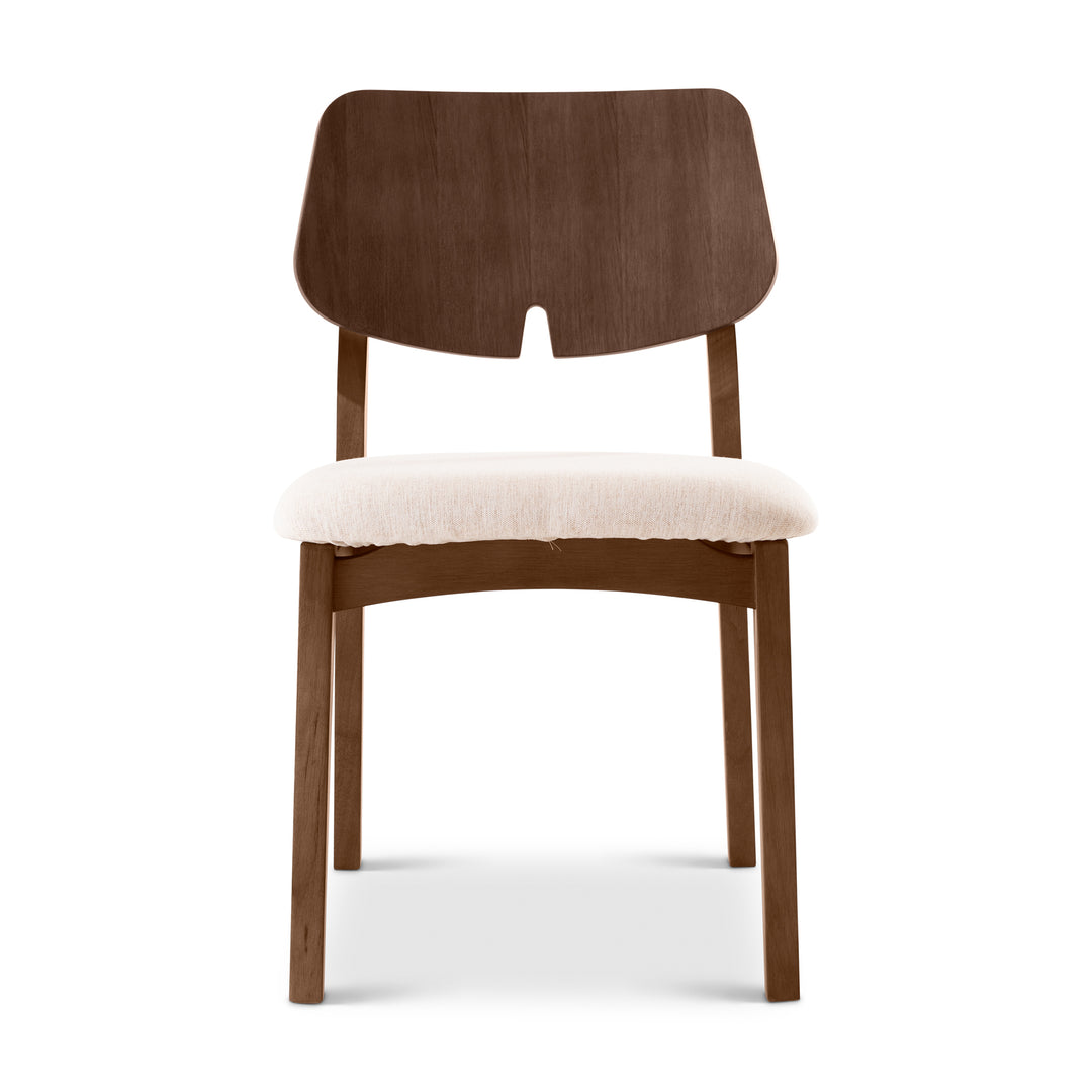 Beth Dining Chair - Medley Ivory,Nogal