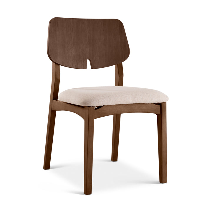 Beth Dining Chair - Medley Ivory,Nogal