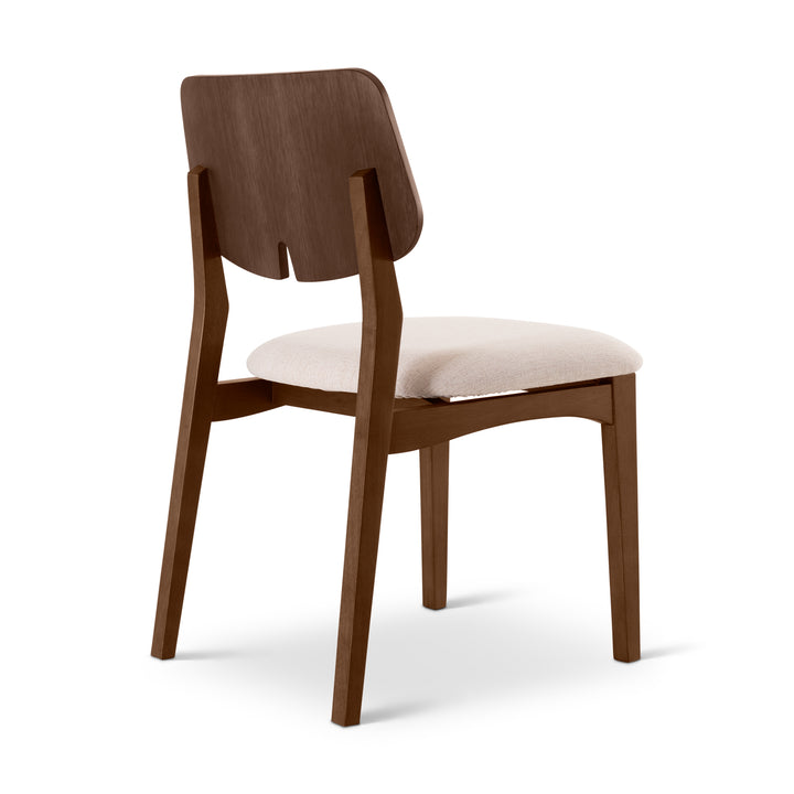 Beth Dining Chair - Medley Ivory,Nogal