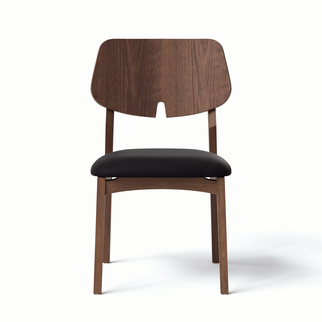 Beth Dining Chair - Shimmy Black,Nogal