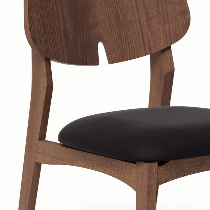Beth Dining Chair - Shimmy Black,Nogal