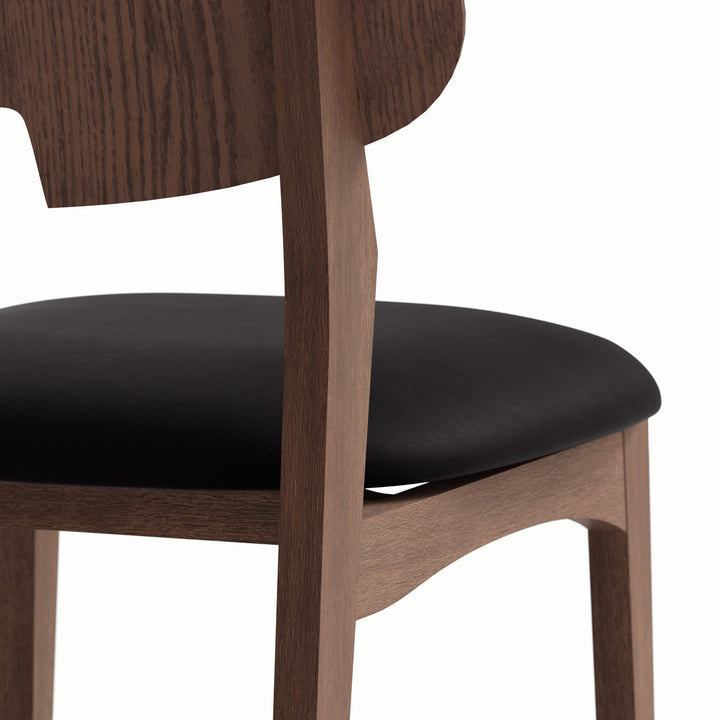 Beth Dining Chair - Shimmy Black,Nogal