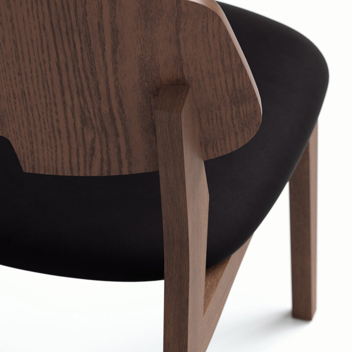 Beth Dining Chair - Shimmy Black,Nogal