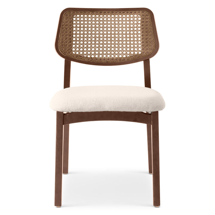 Beth Cane Dining Chair - Medley Ivory,Nogal