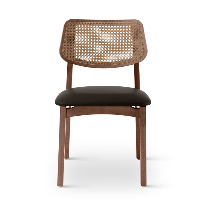 Beth Cane Dining Chair - Shimmy Black,Nogal