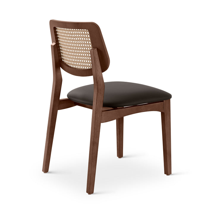 Beth Cane Dining Chair - Shimmy Black,Nogal