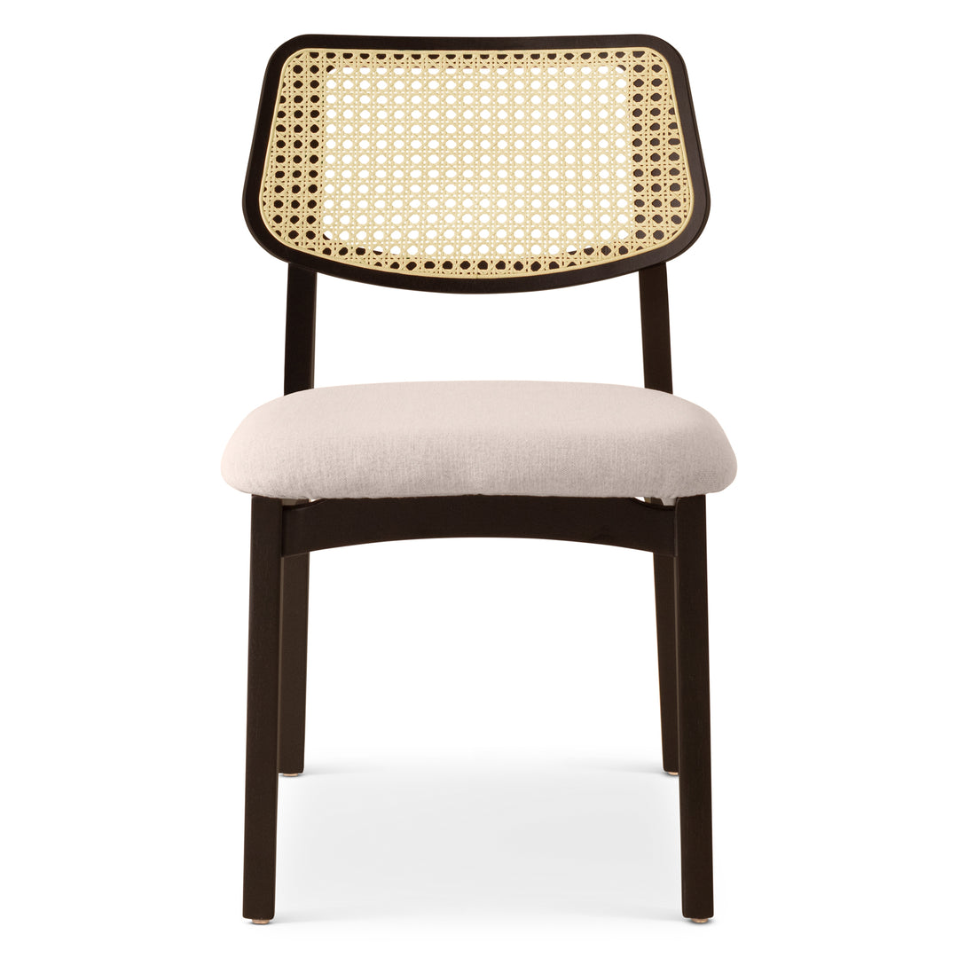 Beth Cane Dining Chair - Medley Ivory,Ebano,Natural