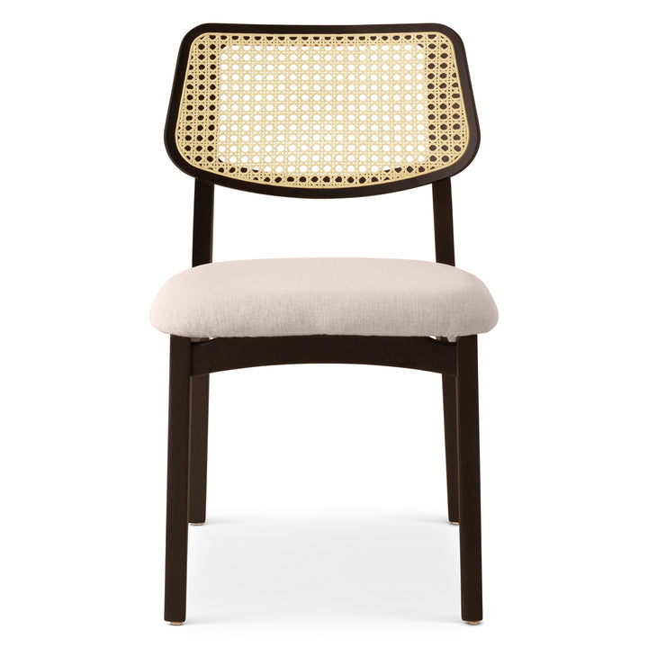 Beth Cane Dining Chair - Medley Ivory,Ebano,Natural