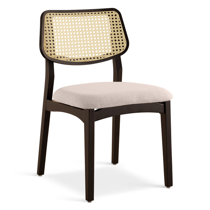 Beth Cane Dining Chair - Medley Ivory,Ebano,Natural