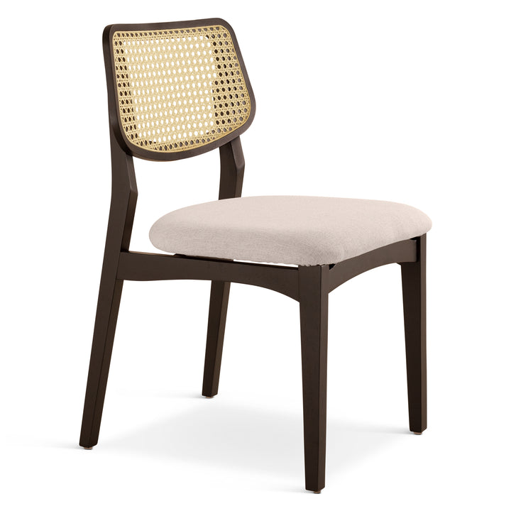 Beth Cane Dining Chair - Medley Ivory,Ebano,Natural