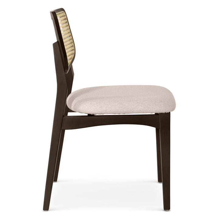 Beth Cane Dining Chair - Medley Ivory,Ebano,Natural