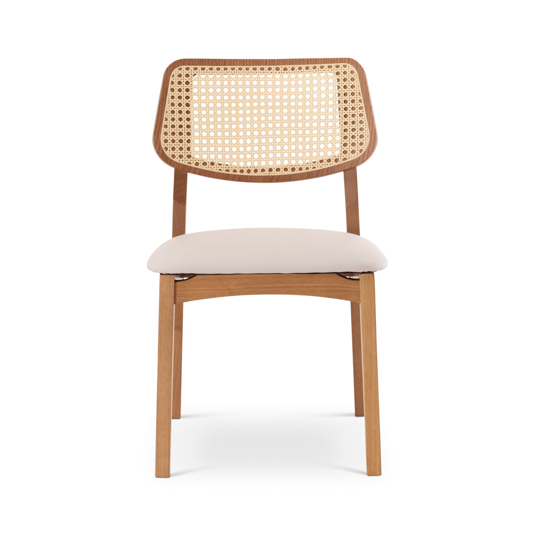 Beth Cane Dining Chair - Shimmy Cream,Damasco,Natural