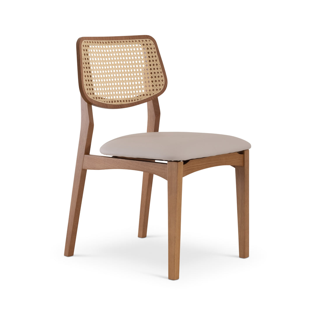 Beth Cane Dining Chair - Shimmy Cream,Damasco,Natural