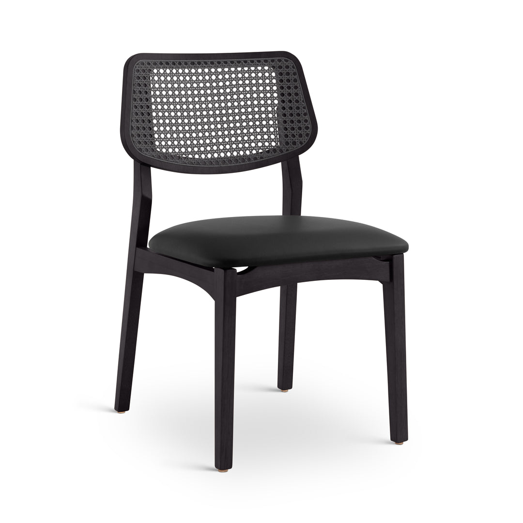 Beth Cane Dining Chair - Shimmy Black,Ebano