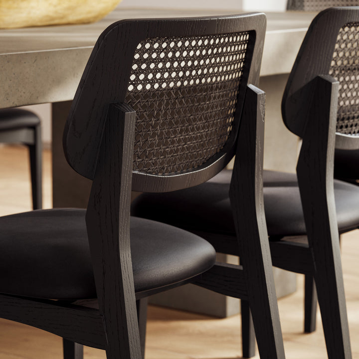 Beth Cane Dining Chair - Shimmy Black,Ebano lifestyle