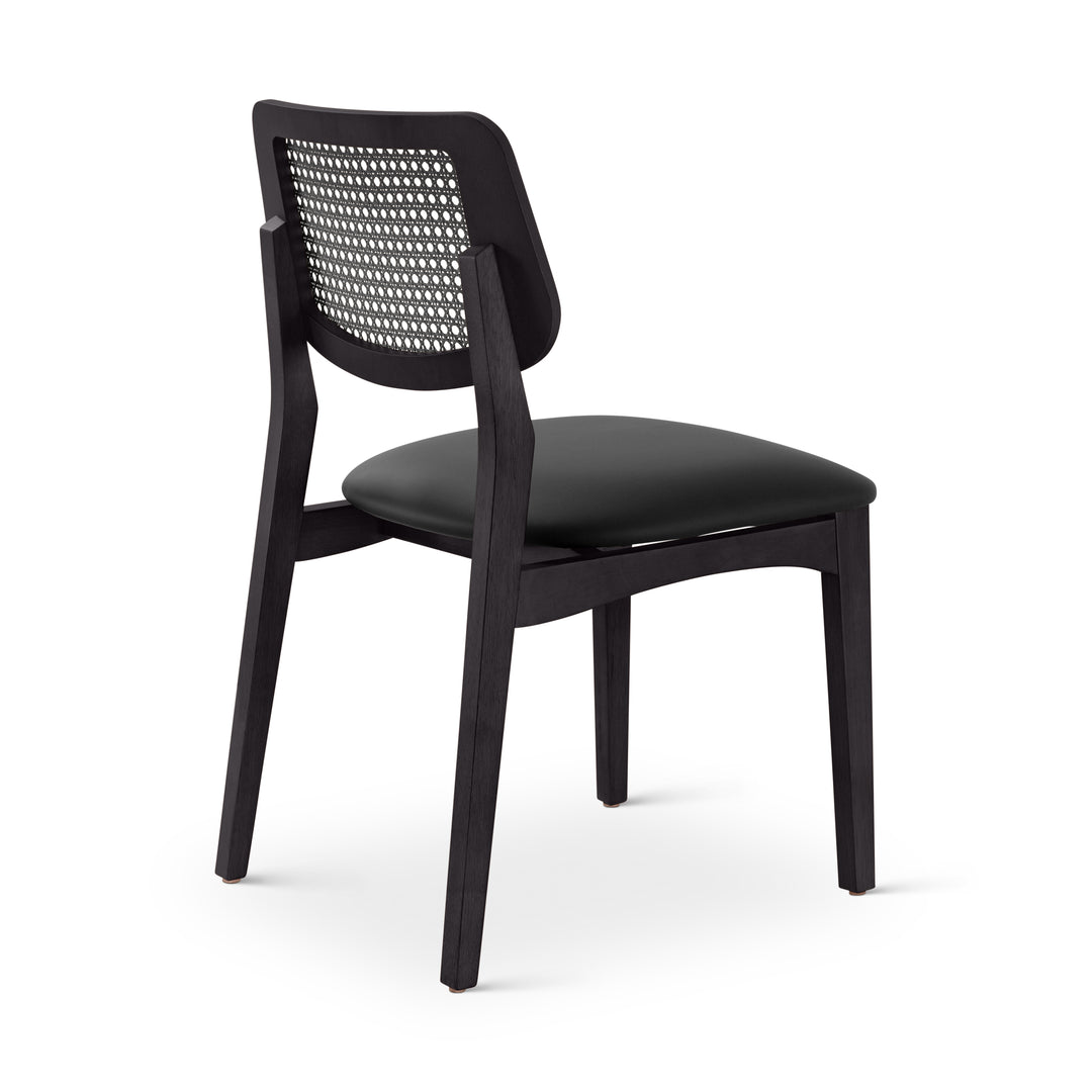Beth Cane Dining Chair - Shimmy Black,Ebano