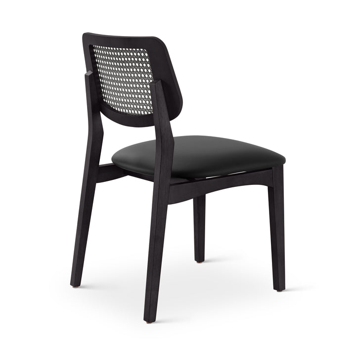 Beth Cane Dining Chair - Shimmy Black,Ebano