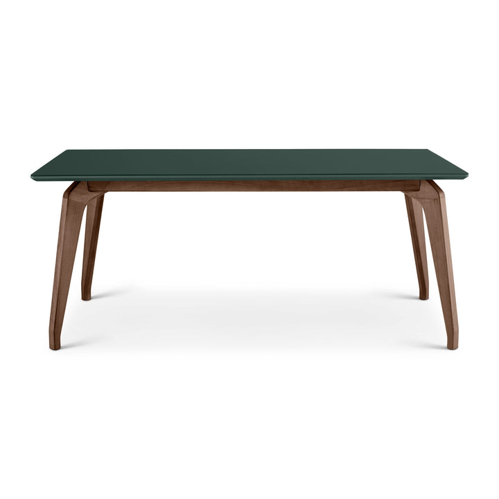 Giane Glass Top Dining Table - Floresta, Nogal · 71" · Nogal