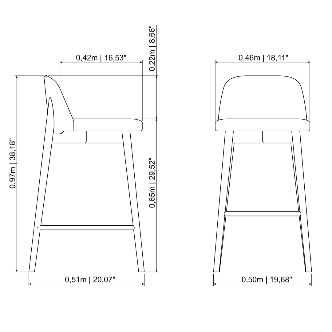 Tonia Counter Stool — line