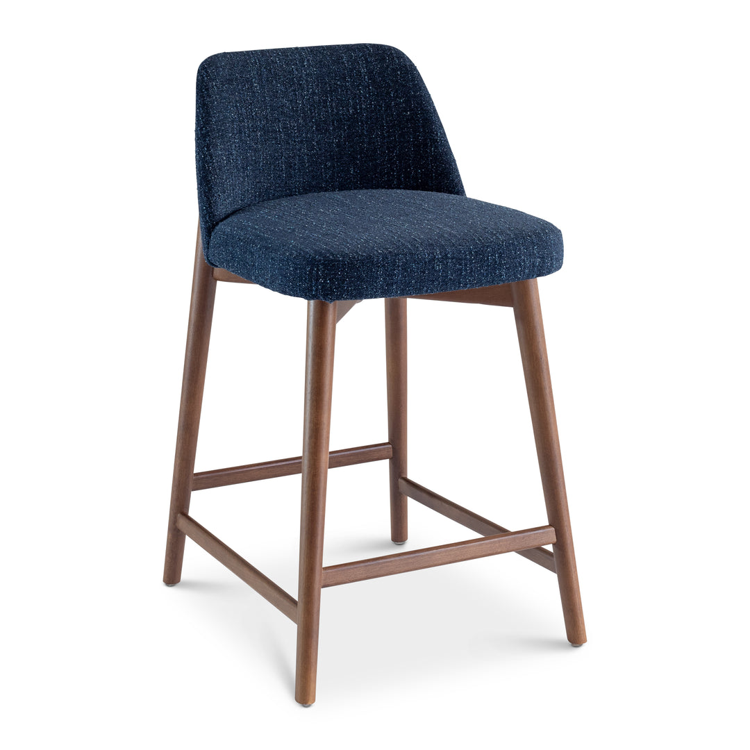 Tonia Barstool - Blue Mix,Nogal