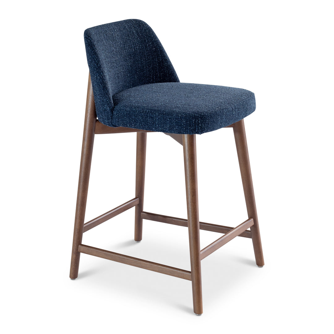 Tonia Barstool - Blue Mix,Nogal