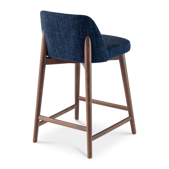 Tonia Barstool - Blue Mix,Nogal