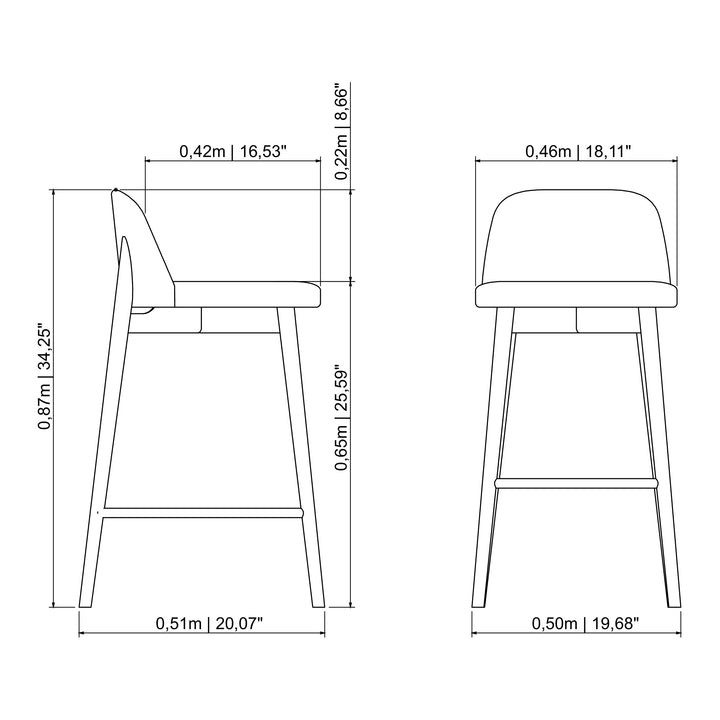 Tonia Counter Stool — line