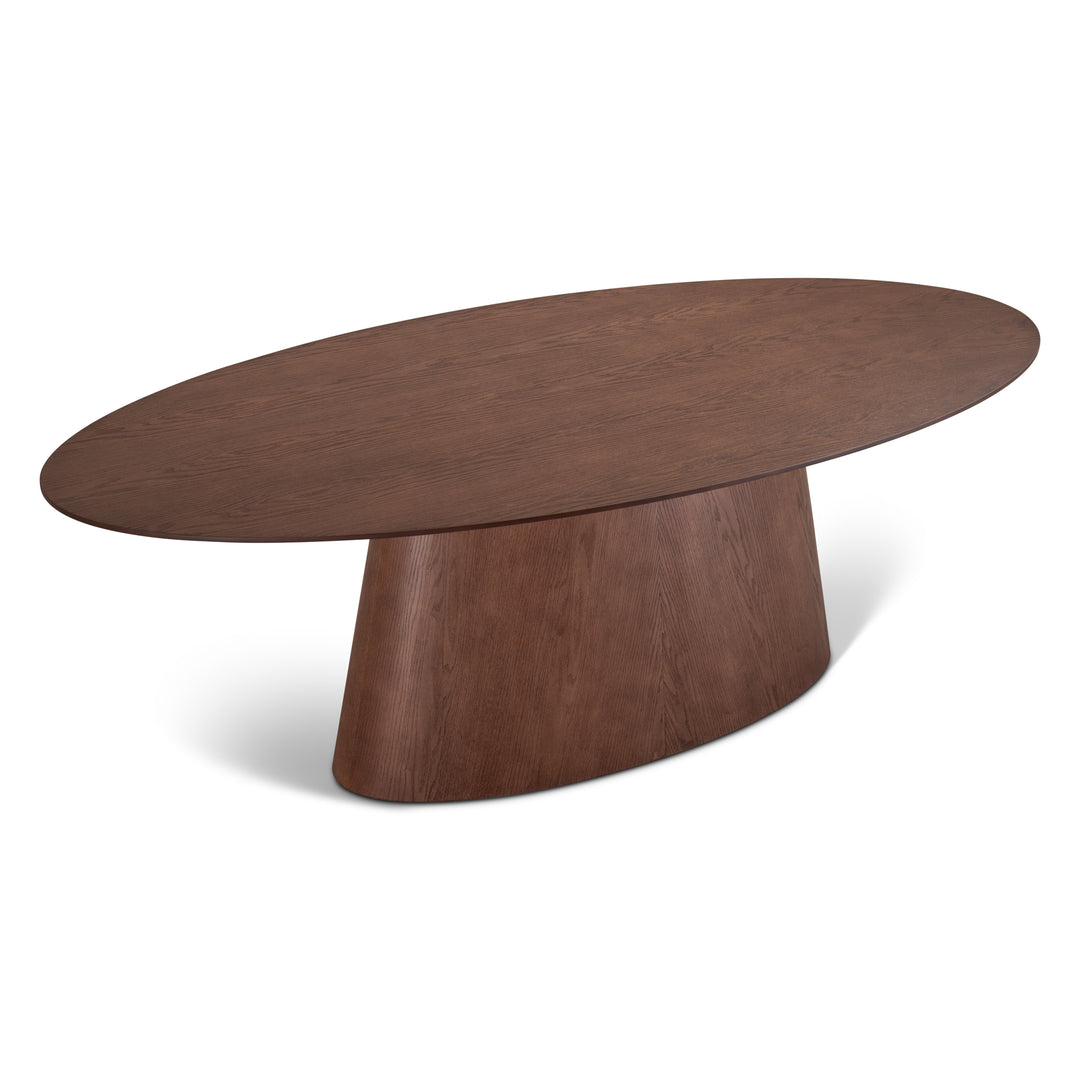 Fortaleza Oval Dining Table - Nogal