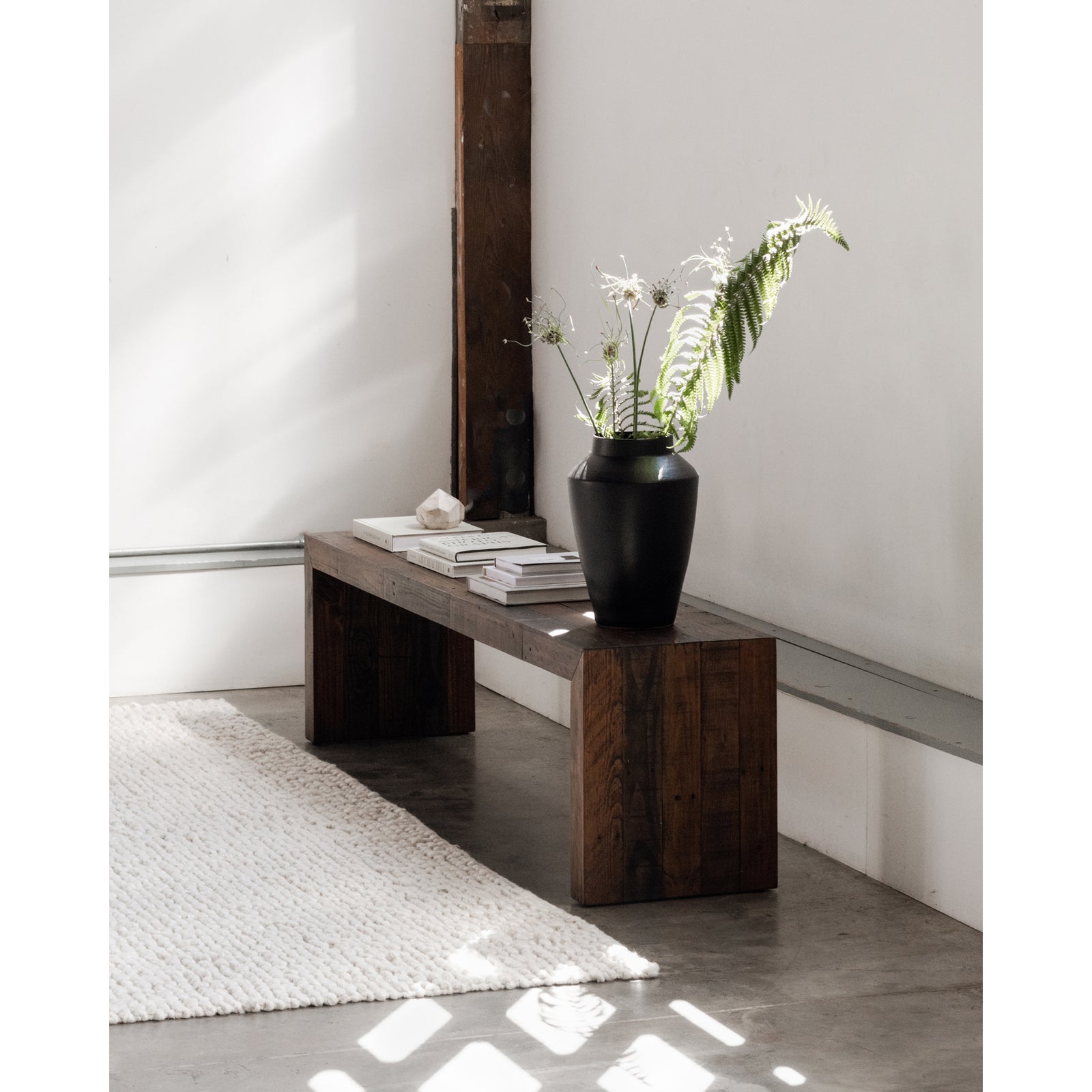 Moe's Home Collection - Vintage Bench Large Light Brown - BT-1001-01 | American Home Furniture