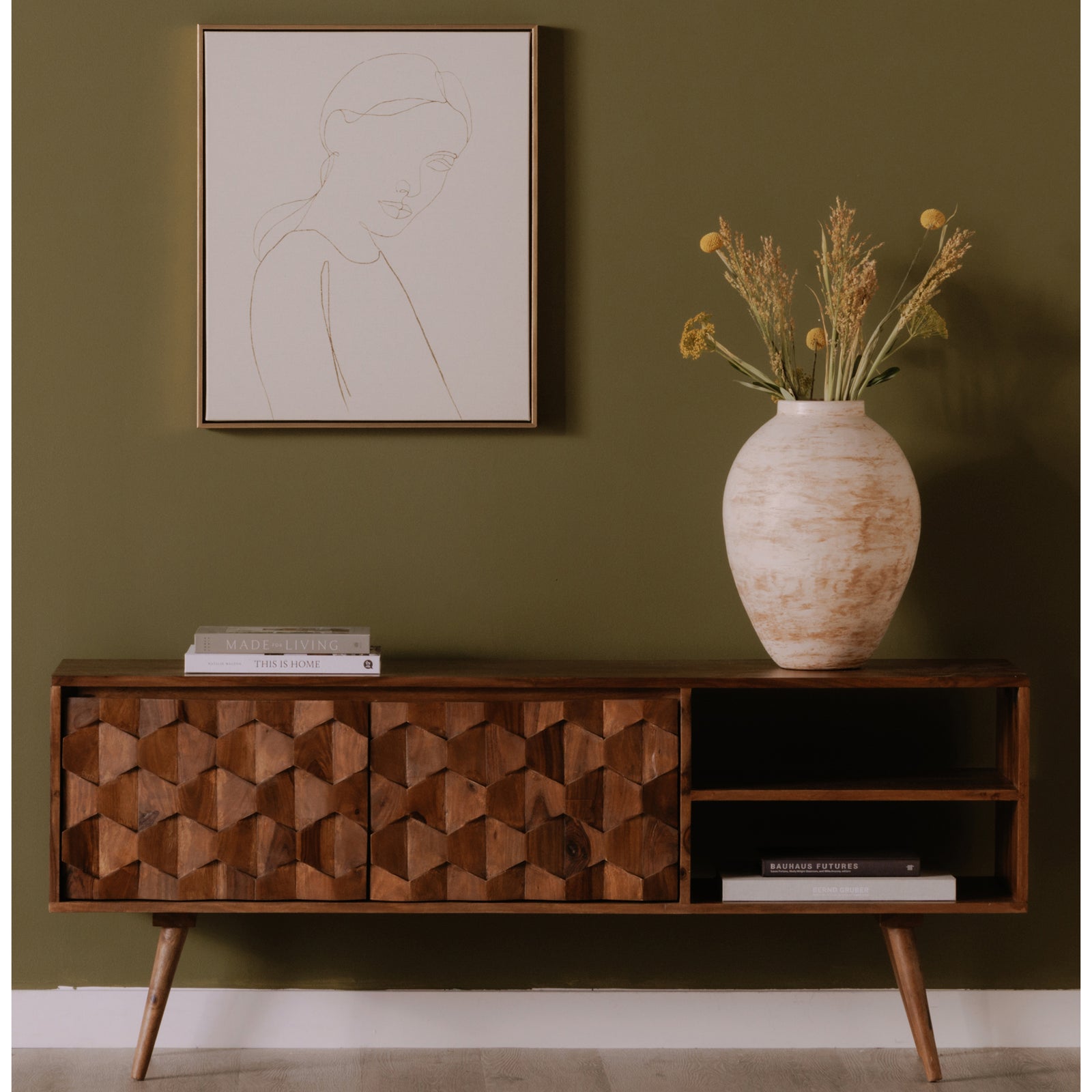 Moe's Home Collection - O2 Tv Cabinet Brown - BZ-1020-24 | American Home Furniture