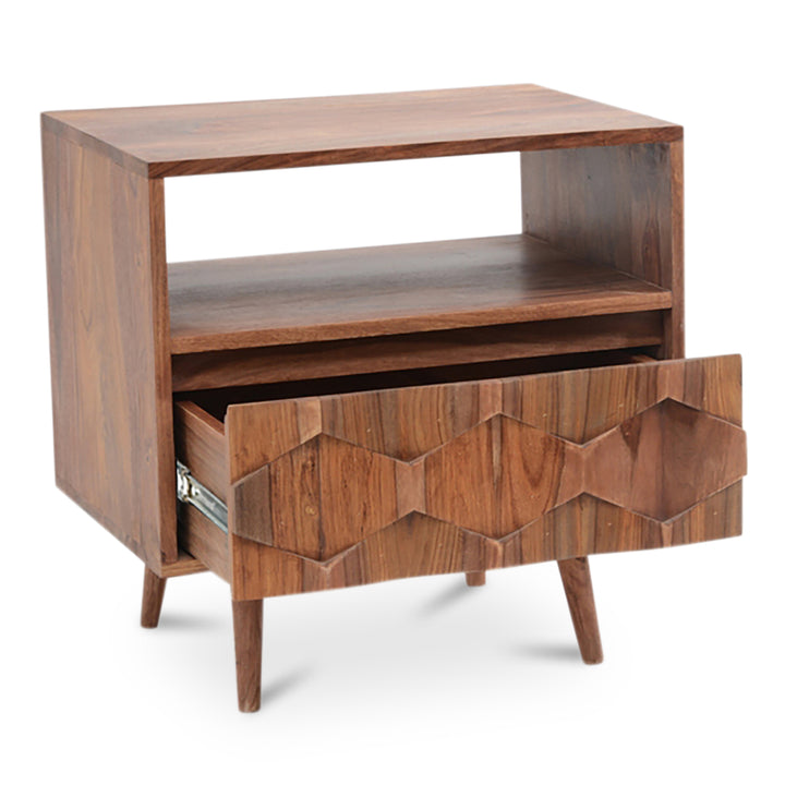 Moe's Home Collection - O2 Nightstand Brown - BZ-1022-24 | American Home Furniture