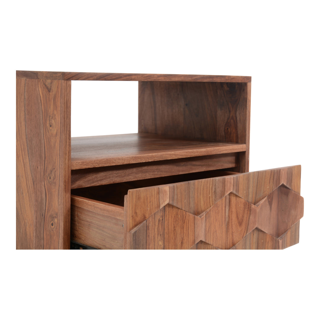 Moe's Home Collection - O2 Nightstand Brown - BZ-1022-24 | American Home Furniture