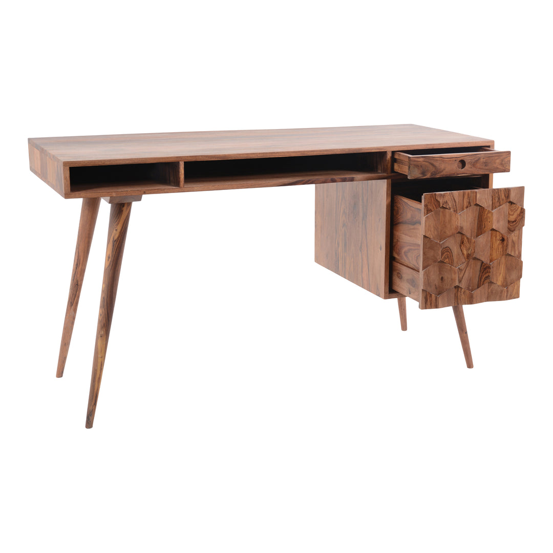 Moe's Home Collection - O2 Desk Brown - BZ-1024-24-0 | American Home Furniture