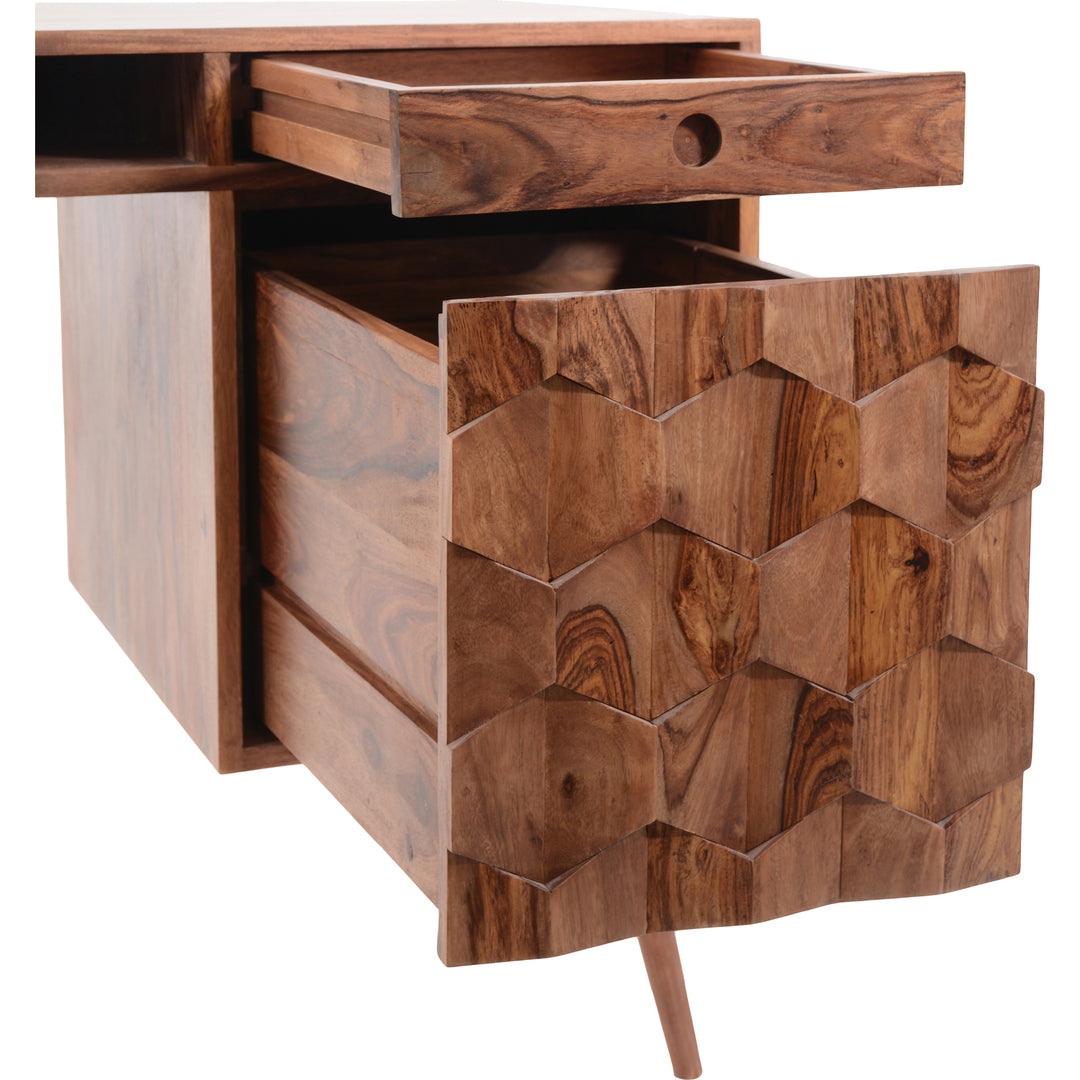Moe's Home Collection - O2 Desk Brown - BZ-1024-24-0 | American Home Furniture