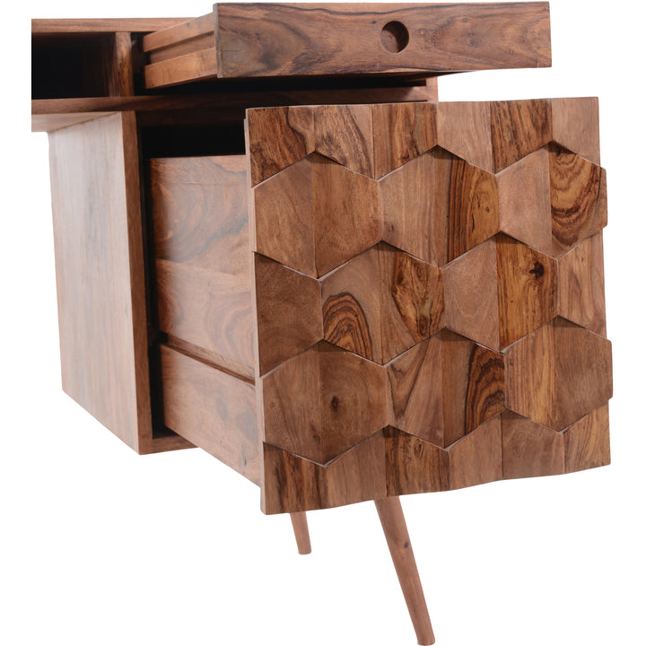 Moe's Home Collection - O2 Desk Brown - BZ-1024-24-0 | American Home Furniture