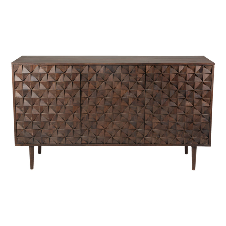 Moe's Home Collection - Pablo 3 Door Sideboard Brown - BZ-1039-03 | American Home Furniture