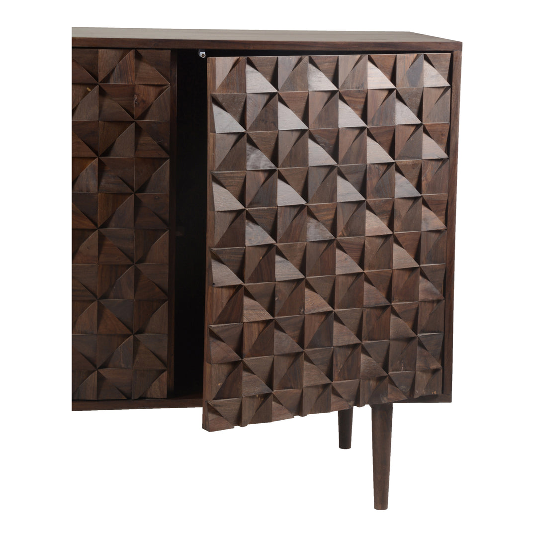 Moe's Home Collection - Pablo 3 Door Sideboard Brown - BZ-1039-03 | American Home Furniture
