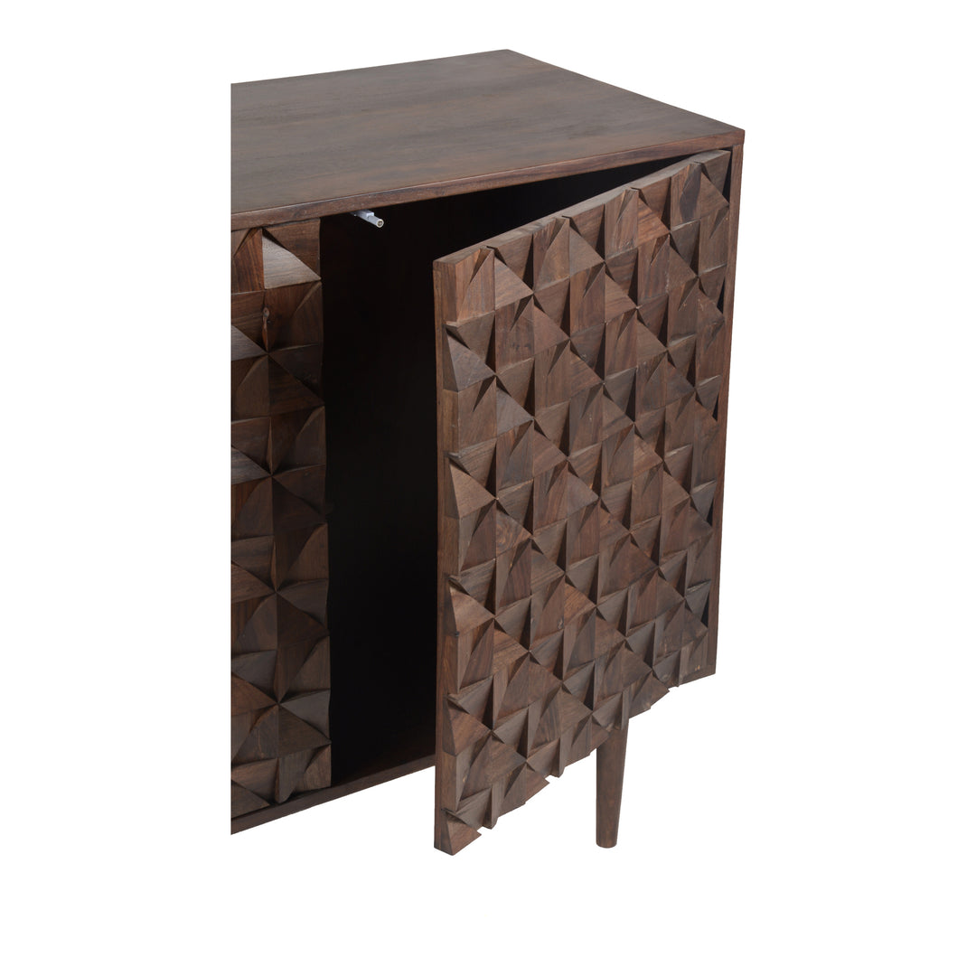 Moe's Home Collection - Pablo 3 Door Sideboard Brown - BZ-1039-03 | American Home Furniture